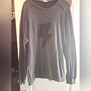 Easel Black Knit Top